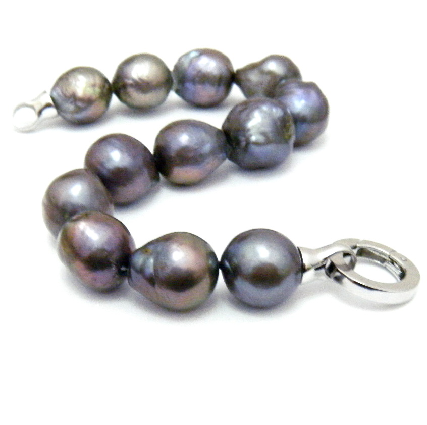 grey pearl bracelet